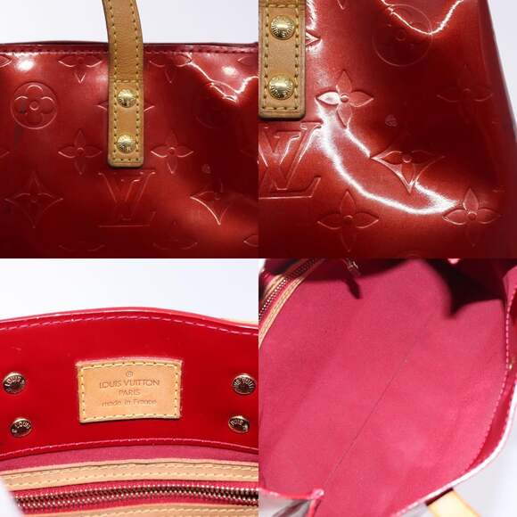 LOUIS VUITTON Monogram Vernis Reade PM Hand Bag Pomme D'amour M91990 - Picture 11 of 12